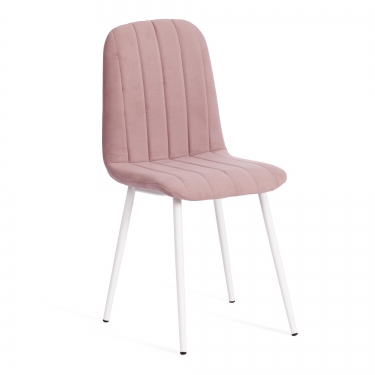 Стул Tetchair ARC Велюр/металл , 46 х 52 х 88 см, пыльно-розовый/белый