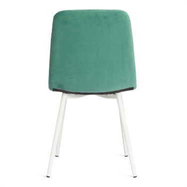 Стул Tetchair CHILLY MAX Велюр/металл , 45 х 54 х 90 см , бирюзово-зеленый/белый