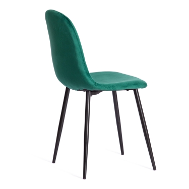 Стул Tetchair BREEZE mod. 4724 вельвет/металл, 44 х 53 х 87 см, Light dark green изумрудный HLR56 / черный