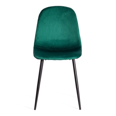 Стул Tetchair BREEZE mod. 4724 вельвет/металл, 44 х 53 х 87 см, Light dark green изумрудный HLR56 / черный