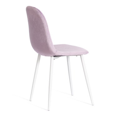 Стул Tetchair BREEZE mod. 4724 вельвет/металл, 44 х 53 х 87 см, Light lavander светло-лавандовый HLR26 / белый