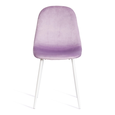 Стул Tetchair BREEZE mod. 4724 вельвет/металл, 44 х 53 х 87 см, Light lavander светло-лавандовый HLR26 / белый