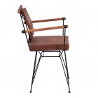 Стул Tetchair PRIX mod. 291 металл/экокожа, 53 x 57 x 80.5 см, brown коричневый PY-291