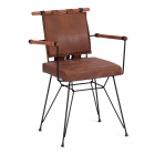Стул Tetchair PRIX mod. 291 металл/экокожа, 53 x 57 x 80.5 см, brown коричневый PY-291