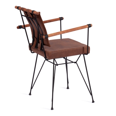 Стул Tetchair PRIX mod. 291 металл/экокожа, 53 x 57 x 80.5 см, brown коричневый PY-291