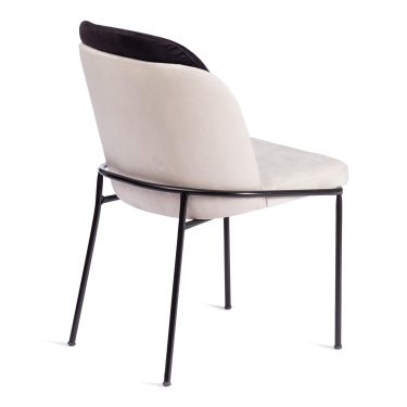 Стул Tetchair DAREN mod. 118 металл/ткань, 54 х 55 х 86 см, black черный BF-15/white белый BF-01/черный