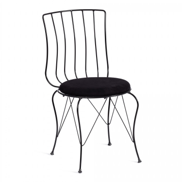 Стул Tetchair LALITA mod. 172 металл/ткань, 44 х 51.5 х 85 см, Black черный