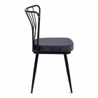 Стул Tetchair YANIS mod. 182 металл/вельвет, 42.5 х 50.5 х 82.5 см, black черный BF-16