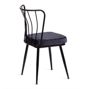 Стул Tetchair YANIS mod. 182 металл/вельвет, 42.5 х 50.5 х 82.5 см, black черный BF-16