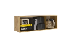 Антресоль трехдверная Мебельсон Бери MPR-026 Дуб крафт золотой/белое дерево