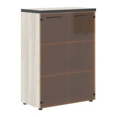 Шкаф со стеклянными дверьми и топом Skyland TMC 85.2 Сосна Эдмонд