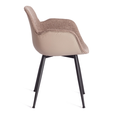 Стул Tetchair VALENTINO mod. PC45-2 металл/экокожа/ткань, 55 х 58 х 81 см, Brown коричневый/черный