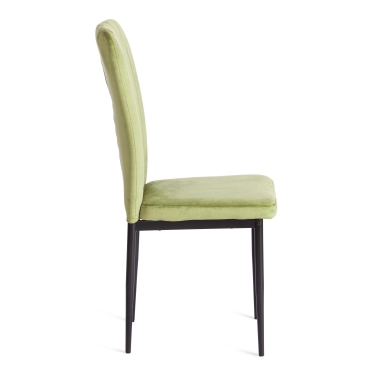 Стул Tetchair VERTER mod. 37 металл/вельвет, 43 х 41 х 96 см, Green зеленый HLR54 / черный