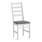 Стул Tetchair ROSARIO многослойная фанера, 39 х 39 х 99 см, white, ткань темно-серая 150 разобранный