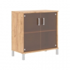 Стеллаж стекло в раме Skyland В410.5 Дуб Бофорд