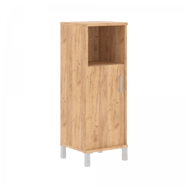 Стеллаж со стеклом в раме Skyland В421.4 R Дуб Бофорд
