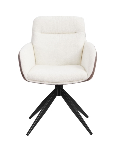 Стул обеденный Stool Group Alba Бежевый спинка экокожа