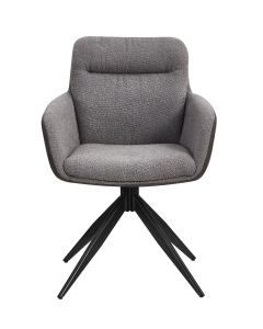 Стул обеденный Stool Group Alba Серый спинка экокожа