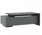 Стол письменный на опорной тумбе POINTEX DALI DLI37210212 Эбен Антрацит