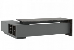 Стол письменный на опорной креденции POINTEX DALI DLI37210312 Эбен Антрацит