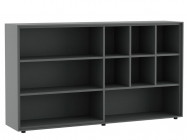 Шкаф средний POINTEX DALI DLI37252012 Эбен Антрацит