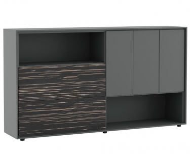 Шкаф средний POINTEX DALI DLI37252012 Эбен Антрацит