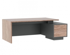 Стол письменный на опорной тумбе POINTEX DALI DLI37210032 Орех Антрацит