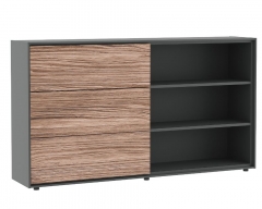 Шкаф со слайд-дверью POINTEX DALI DLI37252132 Орех Антрацит