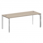 Стол рабочий руководителя на П-образном м/к Рива ONIX DIRECT LUX M-O.MP-SRR-6.8 Тиквуд светлый
