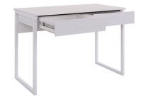 Стол Юниор Мебельсон SMU-01 белое дерево/белый муар