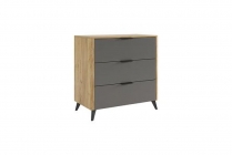 Комод Мебельсон Адам MSA-02 дуб крафт золотой/графит