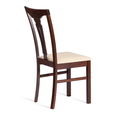 Стул Tetchair Гермес/ Hermes дерево гевея, 43х49х94см, Cappuchino , ткань бежевая S178-4