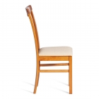 Стул Tetchair Гермес/ Hermes дерево гевея, 43х49х94см, Espresso, ткань бежевая S178-4