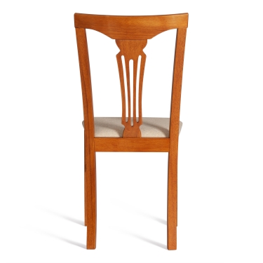 Стул Tetchair Гермес/ Hermes дерево гевея, 43х49х94см, Espresso, ткань бежевая S178-4