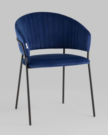 Стул Stool Group Бруно велюр Синий
