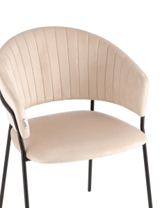 Стул Stool Group Бруно велюр Кремовый