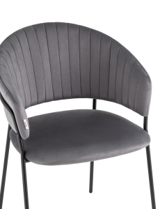 Стул Stool Group Бруно велюр Серый