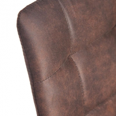 Стул Tetchair CHILLY mod. 7094 / 1 шт. в упаковке металл,ткань наппа, 45 х 55 х 87,5 см, темно-коричневый/черный, PK-03