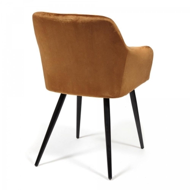 Стул Tetchair BEATA mod. 8266 / 1 шт. в упаковке металл/ткань, 56х60х82 см, коричневый G-062-61/черный
