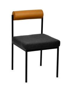 Стул Stool Group Балла со спинкой в форме валика Темно-серый