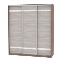 Шкаф-купе Аларти B-230х200х60-3ЯШТ-ЯШС-D9D9D9