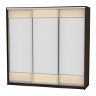 Шкаф-купе Аларти B-230х235х60-2Венге-ДМ-D8D8D8