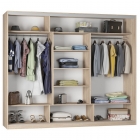 Шкаф-купе Аларти B-230х270х60-2ЯШС-D7D7D7