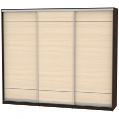 Шкаф-купе Аларти B-230х270х60-3Венге-ДМ-D7D7D7