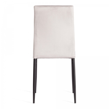 Стул Tetchair CAPRI mod. 39 металл, вельвет, 49.5 х 41 х 93,5 см, Light grey светло-серый HLR14 / черный