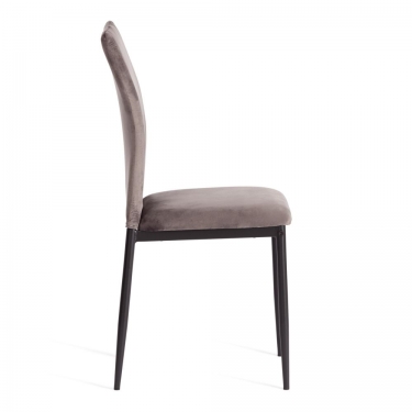 Стул Tetchair CAPRI mod. 39 металл, вельвет, 49.5 х 41 х 93,5 см, Beige бежевый HLR8 / черный