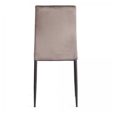 Стул Tetchair CAPRI mod. 39 металл, вельвет, 49.5 х 41 х 93,5 см, Dark grey темно-серый HLR24 / черный