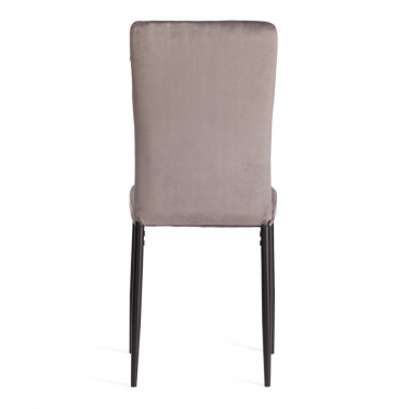 Стул Tetchair VERTER mod. 37-1 металл, вельвет, 47,8 х 41,5 х 97 см, Dark grey темно-серый HLR24 / черный