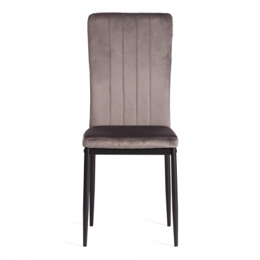 Стул Tetchair VERTER mod. 37-1 металл, вельвет, 47,8 х 41,5 х 97 см, Dark grey темно-серый HLR24 / черный