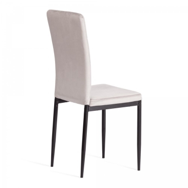 Стул Tetchair VERTER mod. 37-1 металл, вельвет, 47,8 х 41,5 х 97 см, Light grey светло-серый HLR14 / черный